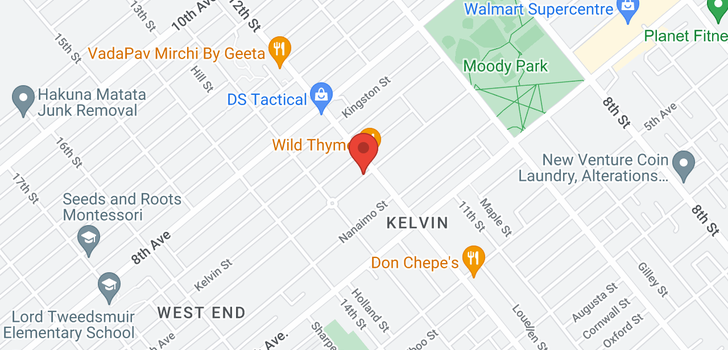 map of 1217 SEVENTH AVENUE